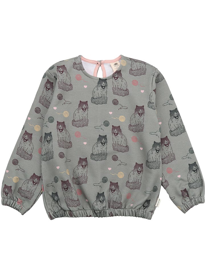 Sweatshirt grijs/lichtroze