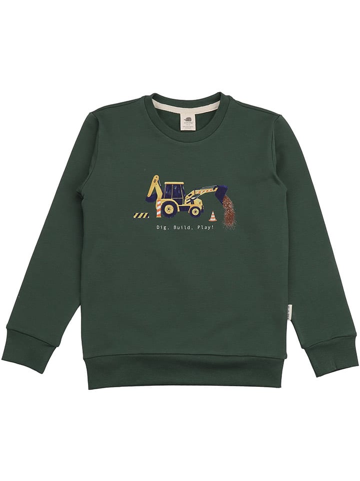 Sweatshirt in Dunkelgrün