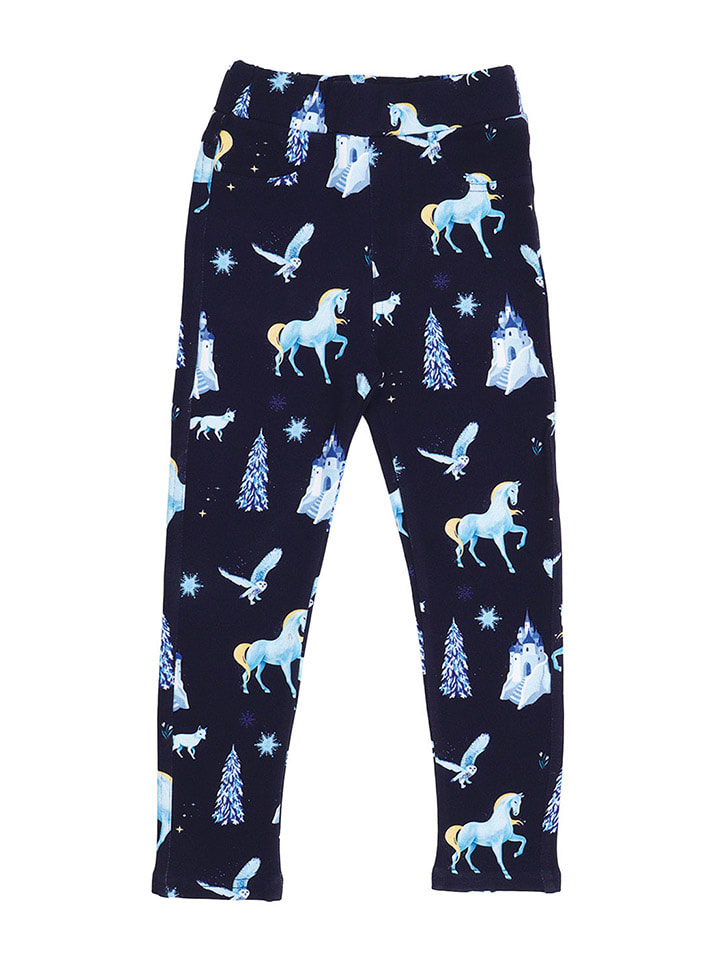 Legginsy w kolorze granatowym
