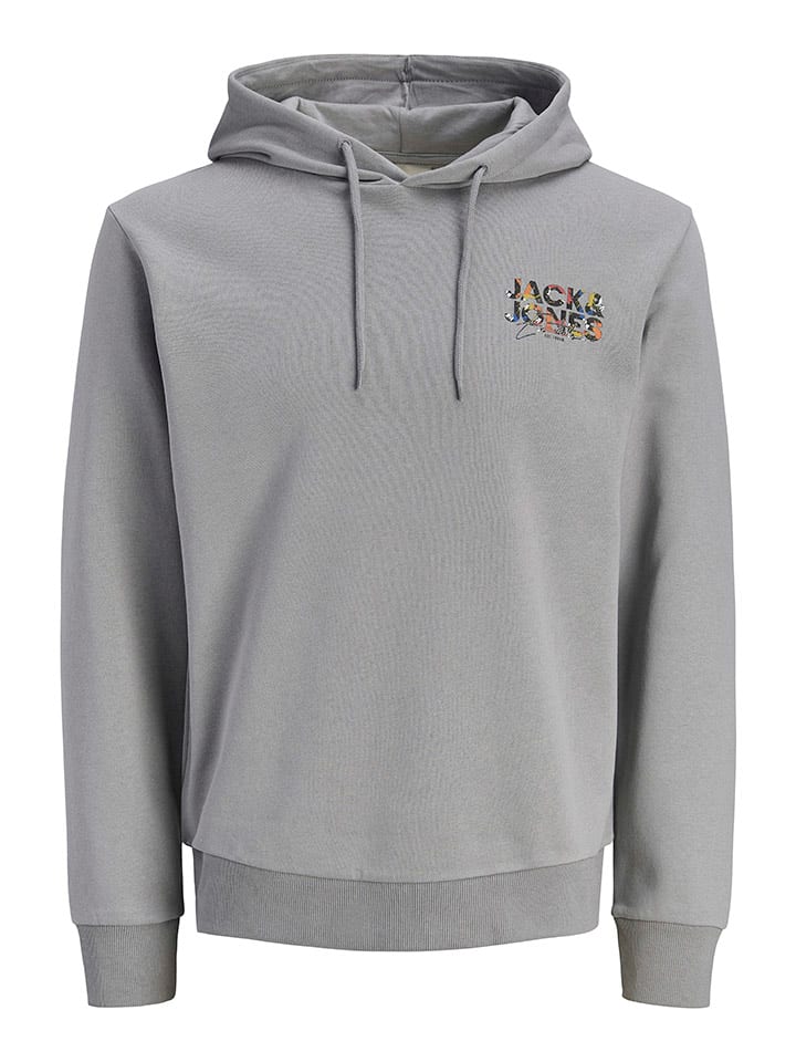 Hoodie "Geplas" in Grau