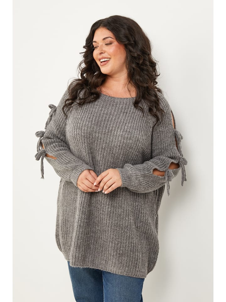 Sweter w kolorze szarym