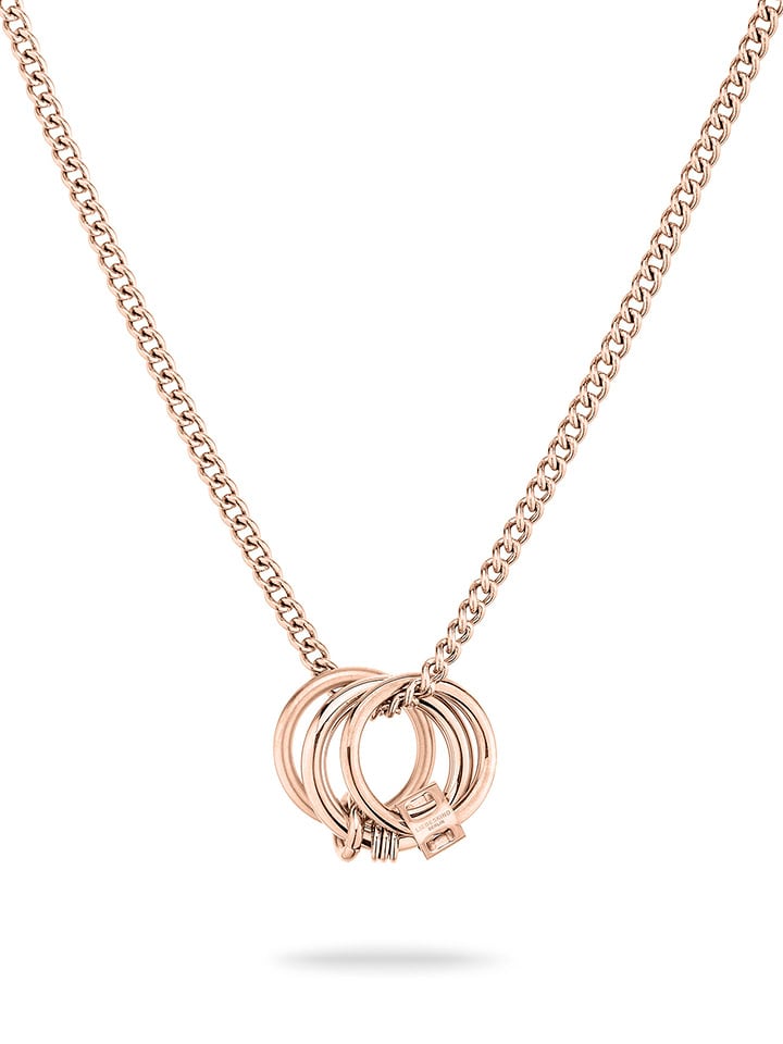 Liebeskind Berlin Collana A Catena Liscia In Acciaio Inossidabile – Lunghezza 45 Cm, Chiusura A Moschettone, Design Senza Tempo, Regalo In Confezione Originale
