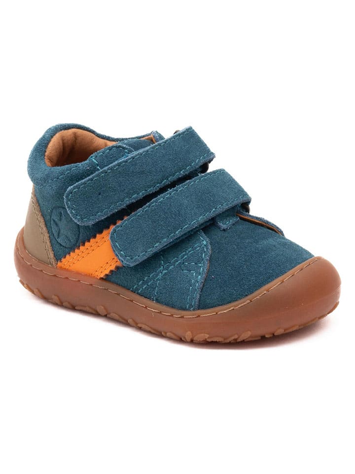 Skórzane buty "Hale" w kolorze niebieskim do chodzenia na boso