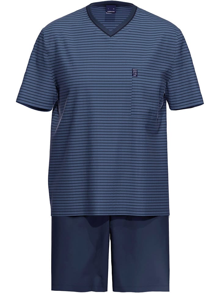 Pyjama in Dunkelblau