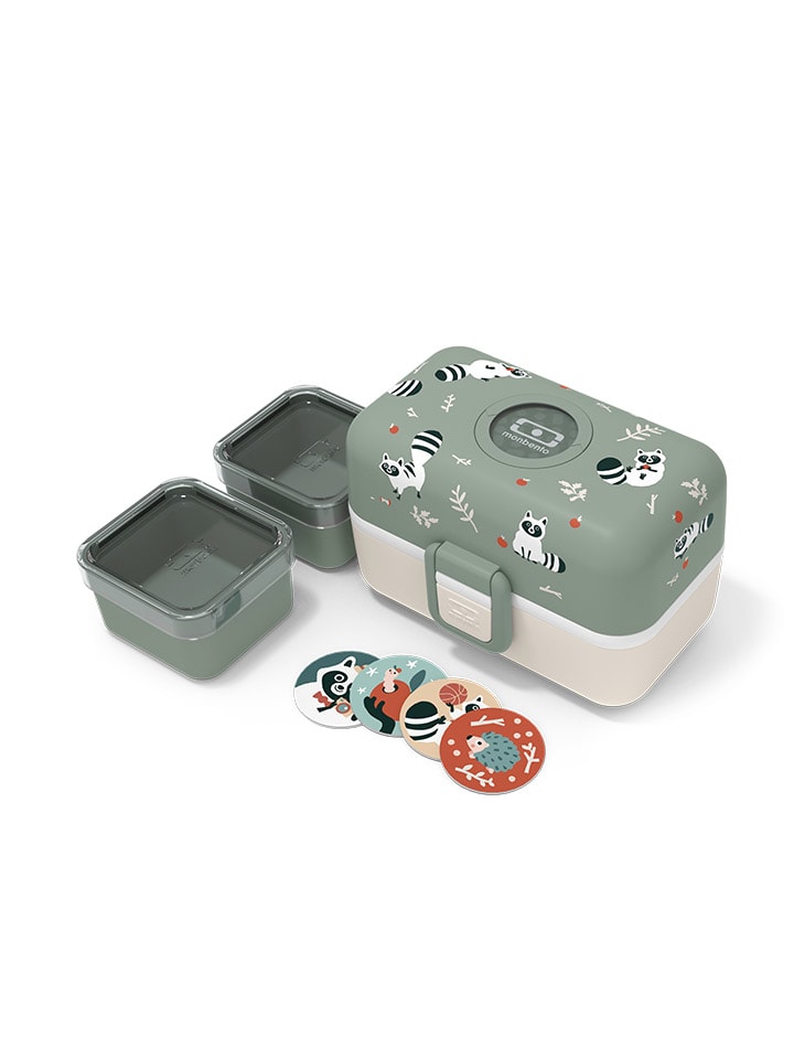 Lunchbox "Tresor" groen/beige - 800 ml