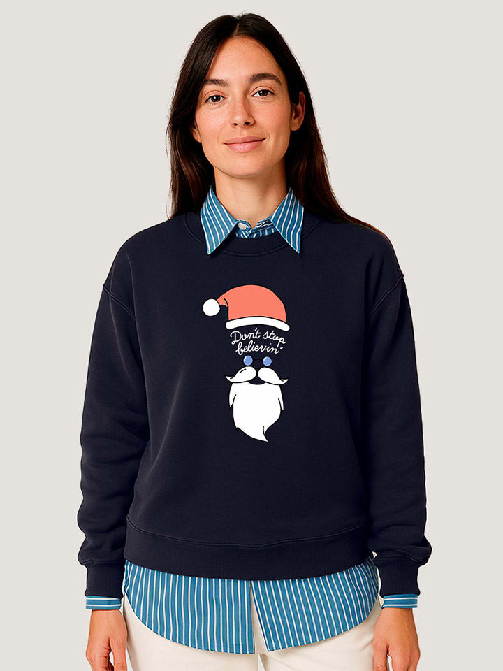 Bluza "Dont stop believin" w kolorze granatowym