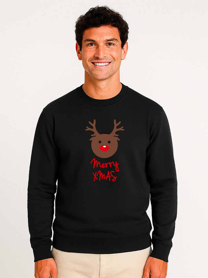 Bluza "Merry Xmas" w kolorze czarnym