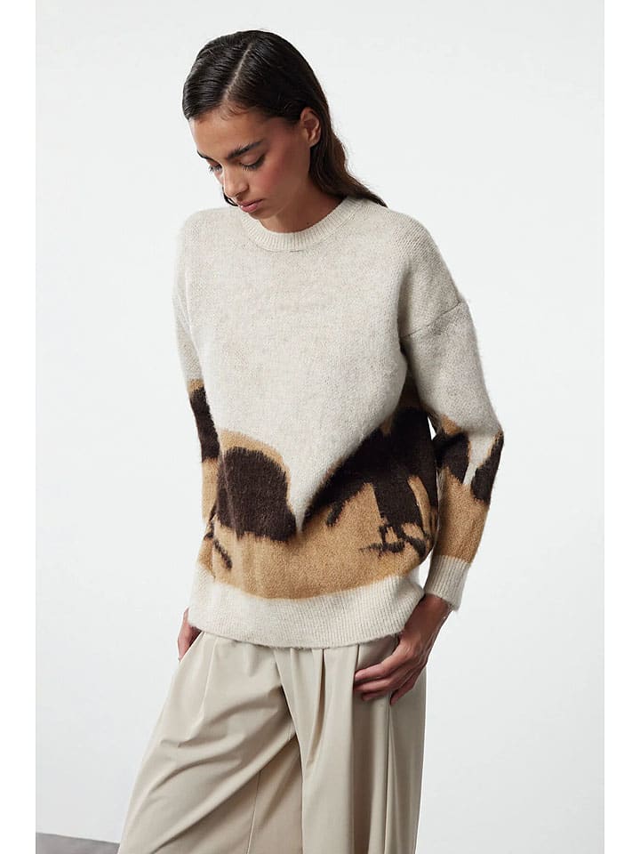 Pullover in Sand/ Camel