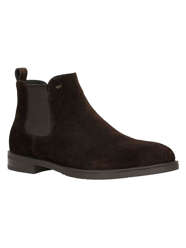 Leder-Chelsea-Boots in Braun