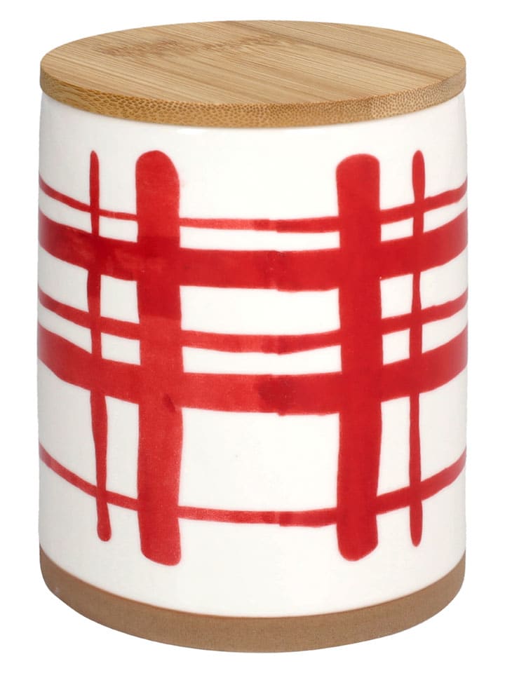 Vorratsbehälter ''Spotty'' in Weiß/ Rot - 650 ml