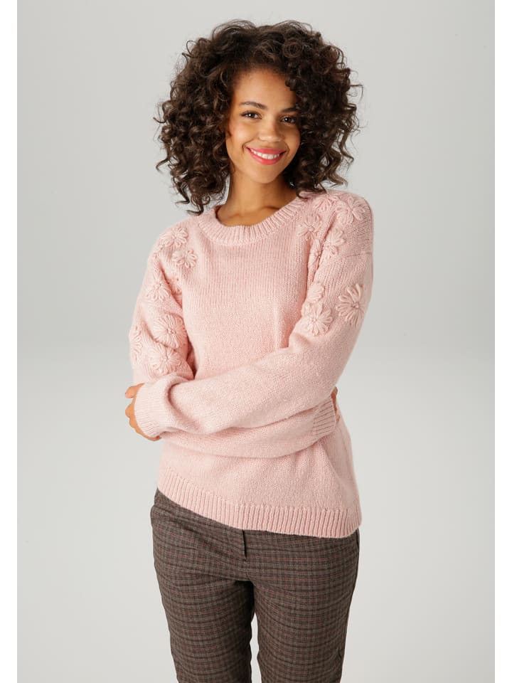 Sweter w kolorze jasnoróżowym