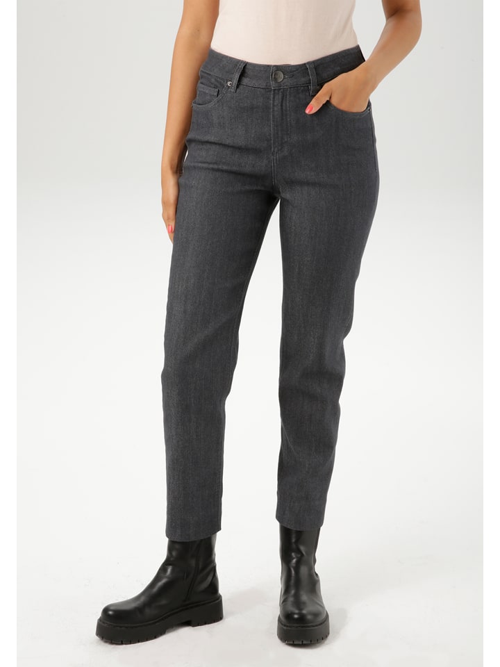 Dżinsy - Slim fit - w kolorze antracytowym