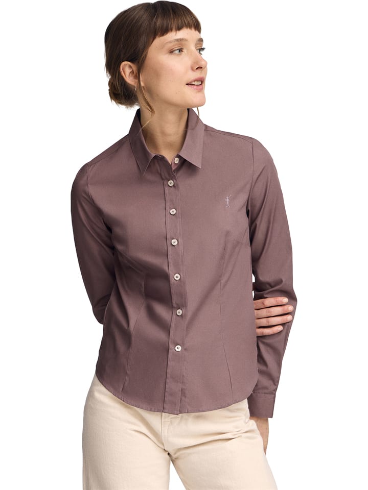Blouse - slim fit - lichtbruin