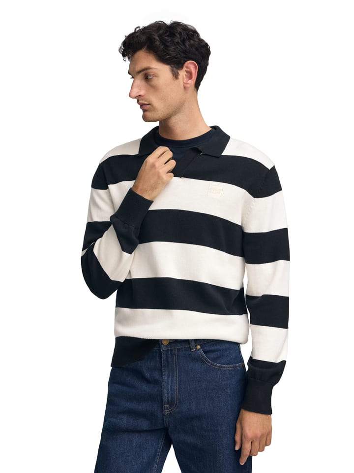 Sweter w kolorze granatowo-kremowym