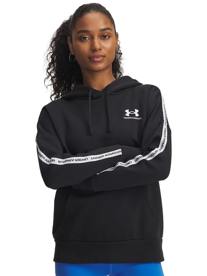 Fleece hoodie zwart