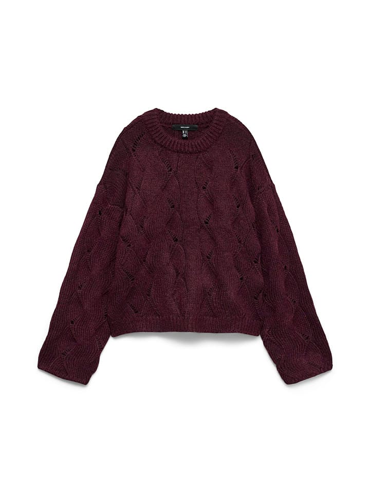 Sweter w kolorze bordowym