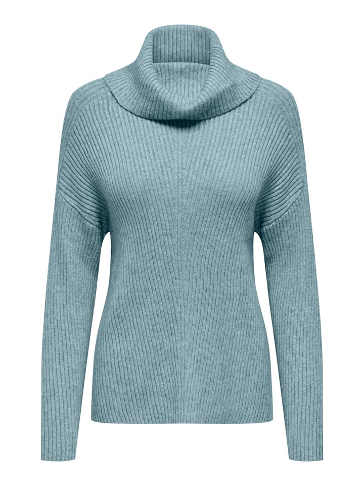 Rollkragenpullover in Hellblau