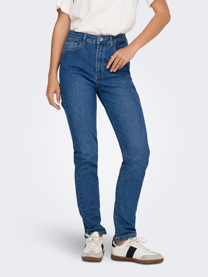 Dżinsy - Slim fit - w kolorze niebieskim