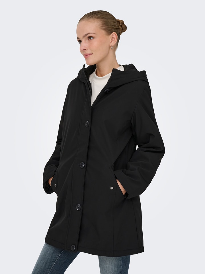 Daunenparka in Schwarz