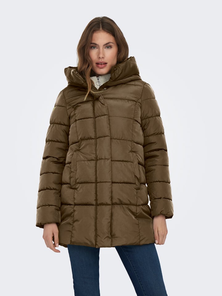 Steppjacke in Khaki