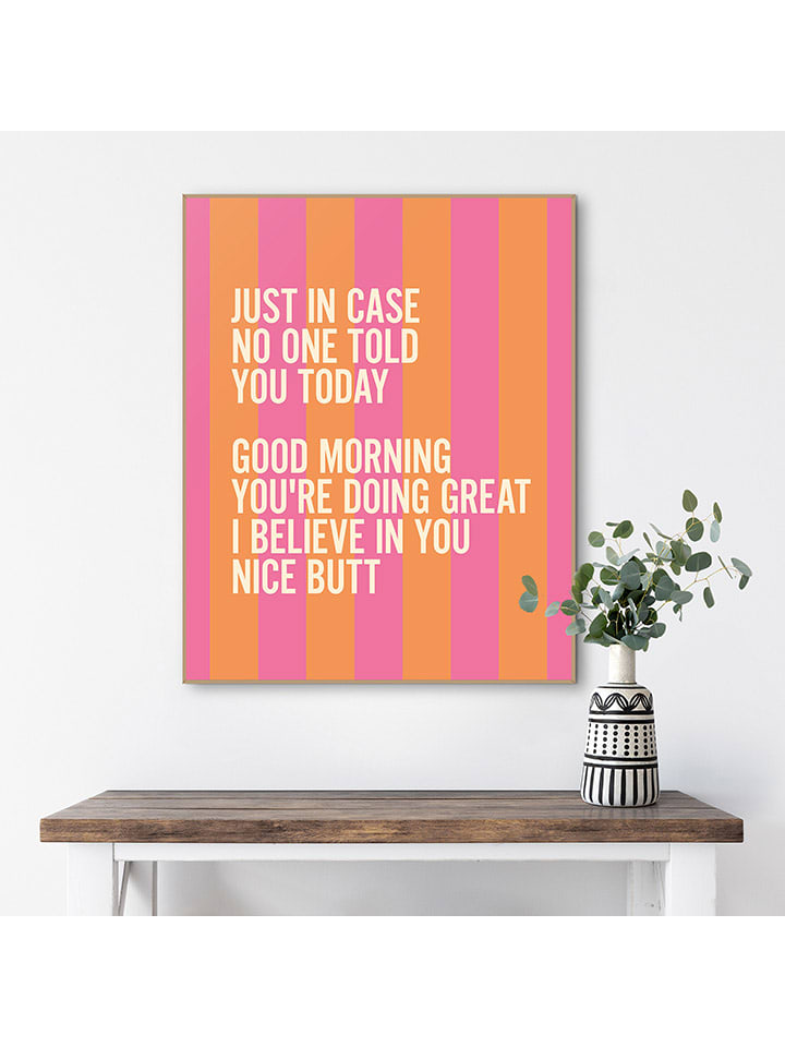 Druk artystyczny "Just in Case" w ramce