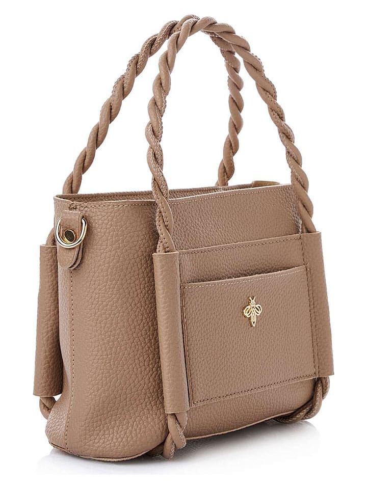 Handtas beige - (B)27 x (H)19 x (D)13 cm