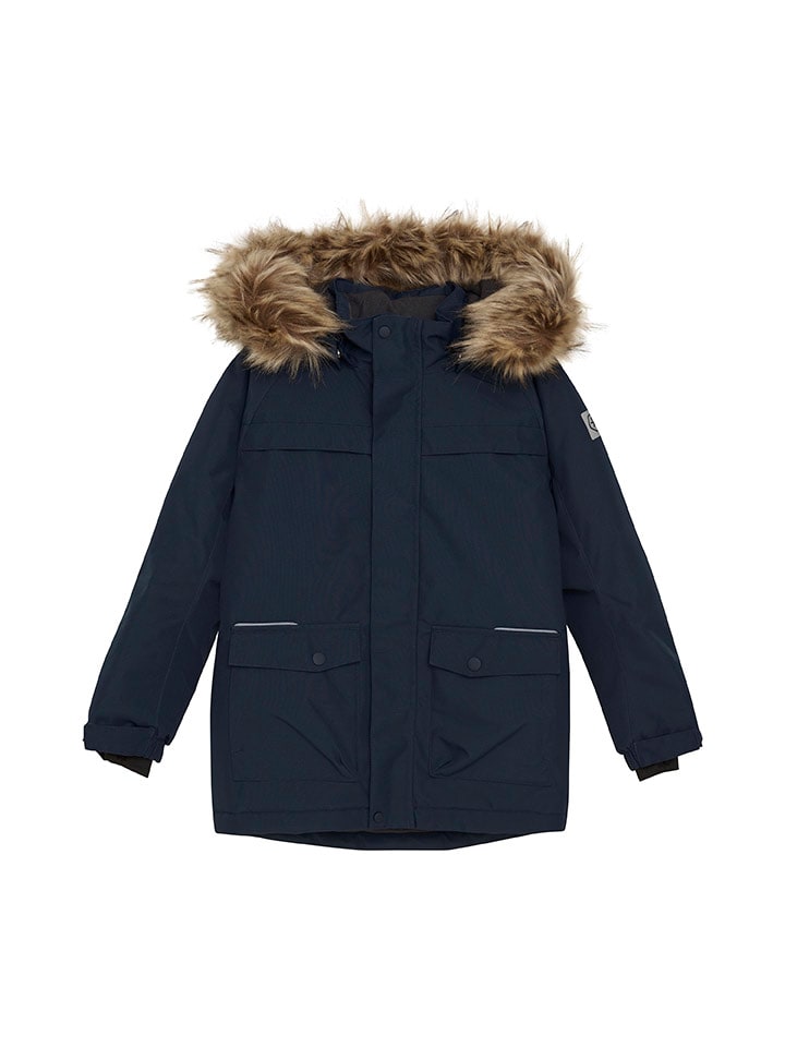 Parka w kolorze granatowym