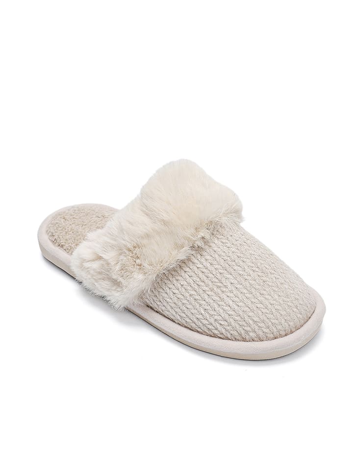 Hausschuhe in Beige