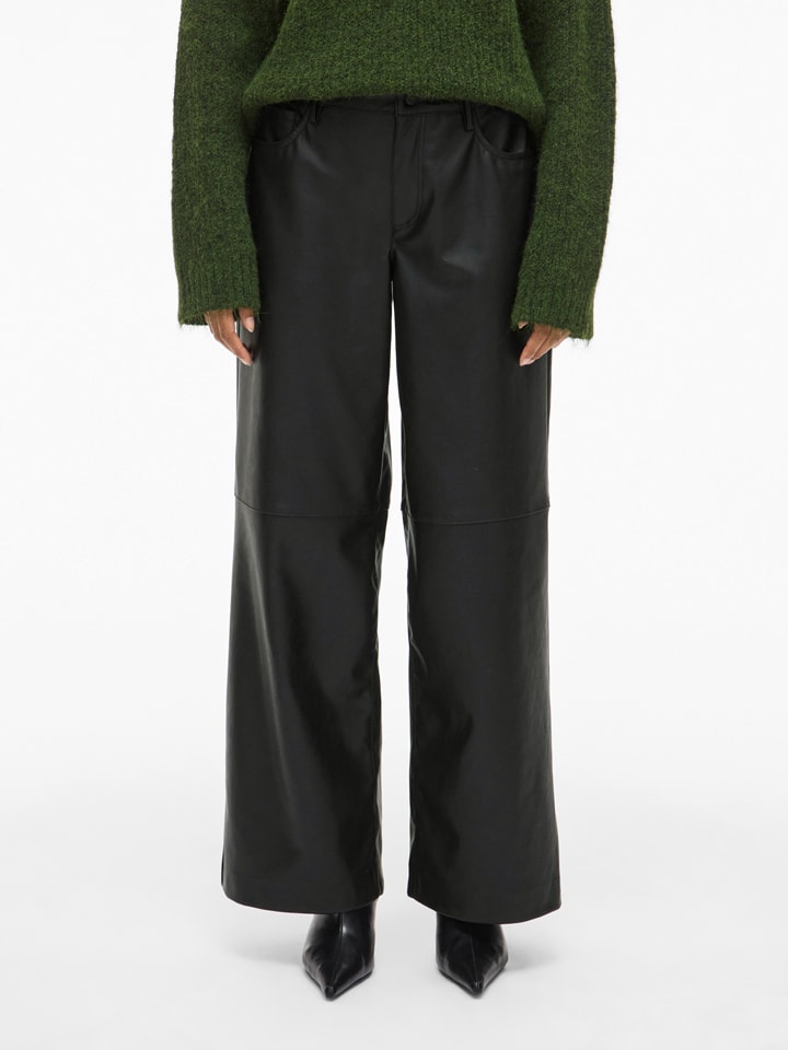 Kunstlederhose "Vianne" in Schwarz