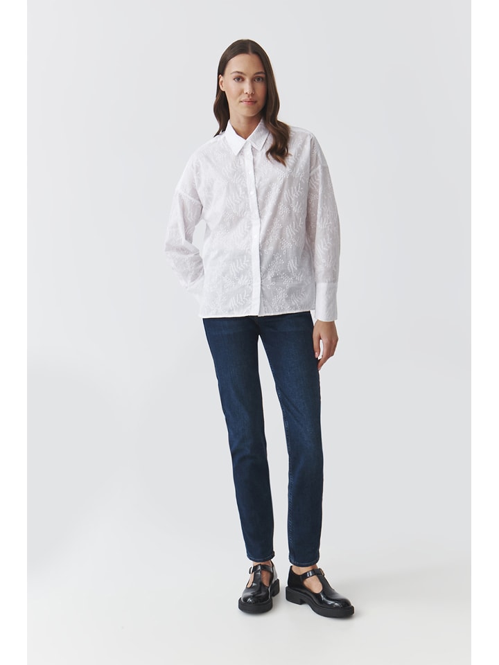 Dżinsy "Saros" - Slim fit - w kolorze granatowym