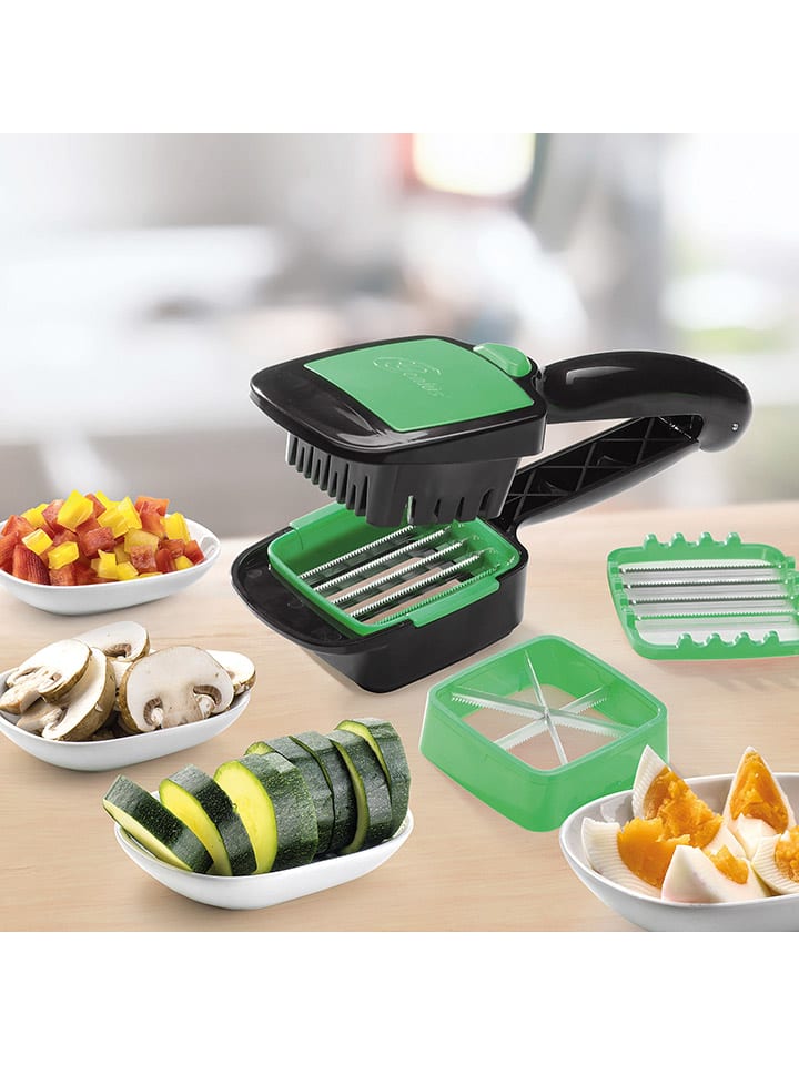 Nicer Dicer 5tlg. Schneider-Set ''Nicer Dicer Quick'' in Schwarz/ Grün günstig kaufen