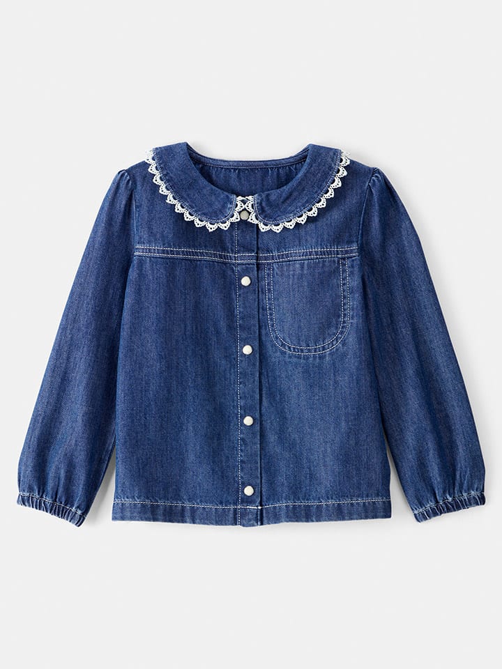 Jeansbluse in Blau