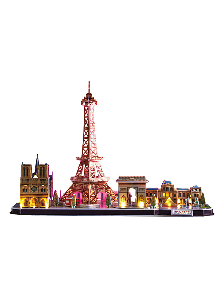 115-częściowe puzzle 3D "Buildings of Paris" - 8+