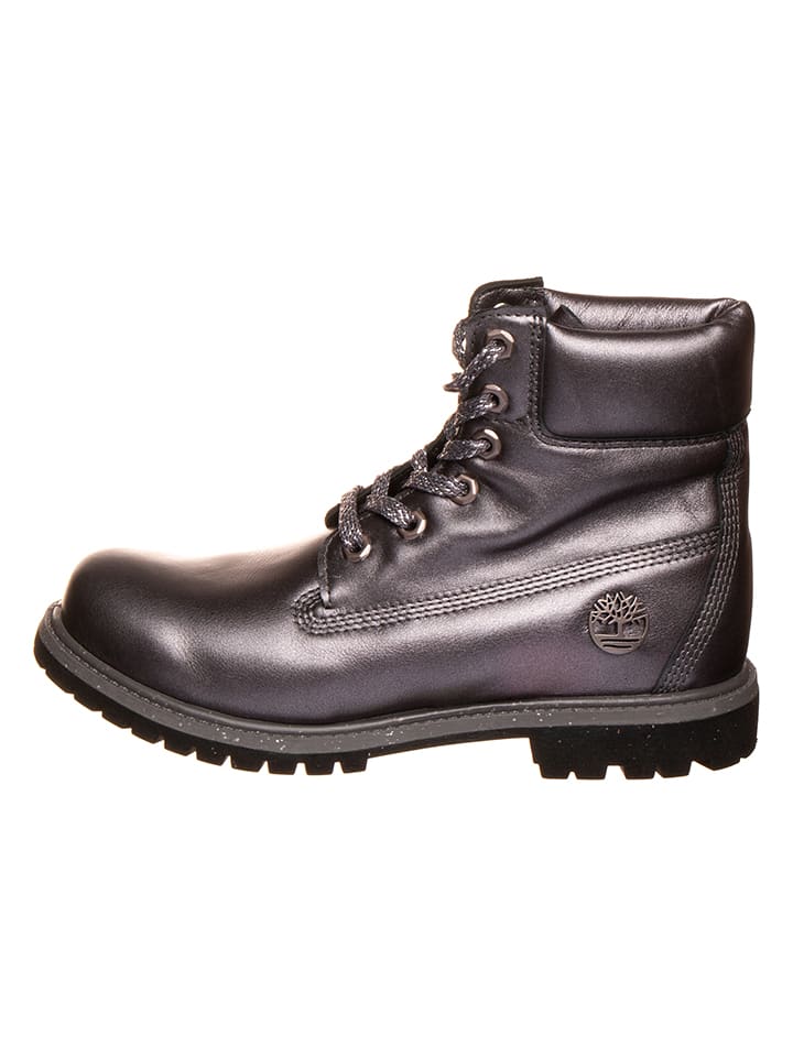 Leder-Boots "Premium" in Silber