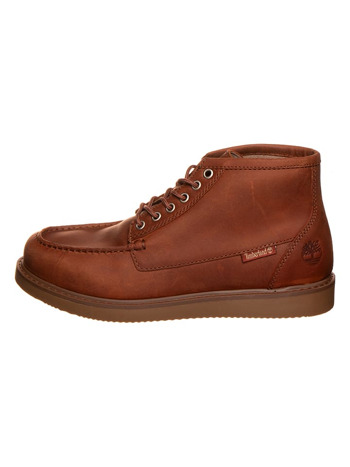 Leder-Boots in Hellbraun