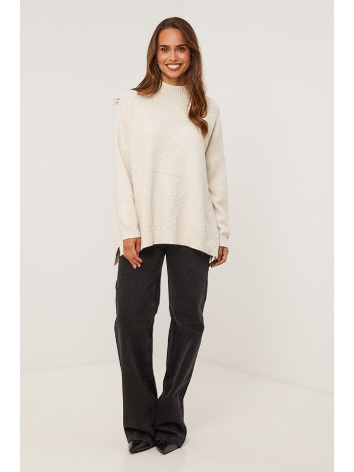 Rollkragenpullover in Beige