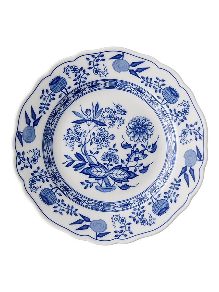 Frühstücksteller in Blau/ Weiß - Ø 19 cm