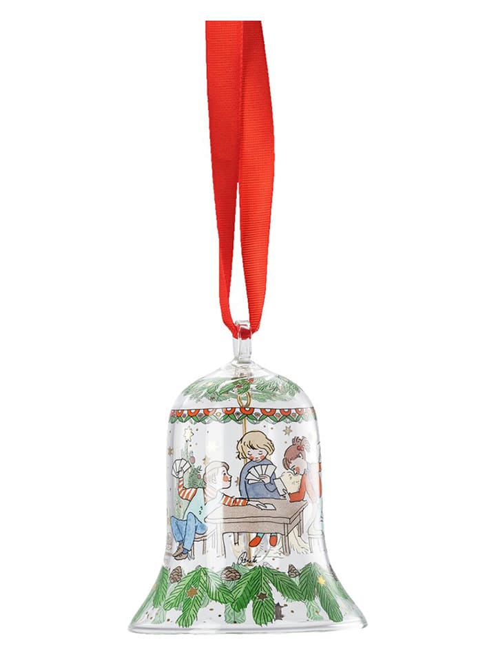 Christbaumglocke in Transparent/ Grün - (H)7,1 x Ø 5,6 cm