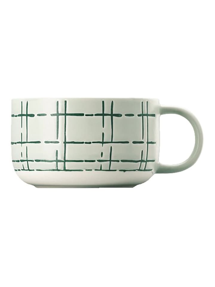 Filiżanka "Fun" w kolorze jasnoszaro-zielonym - 280 ml