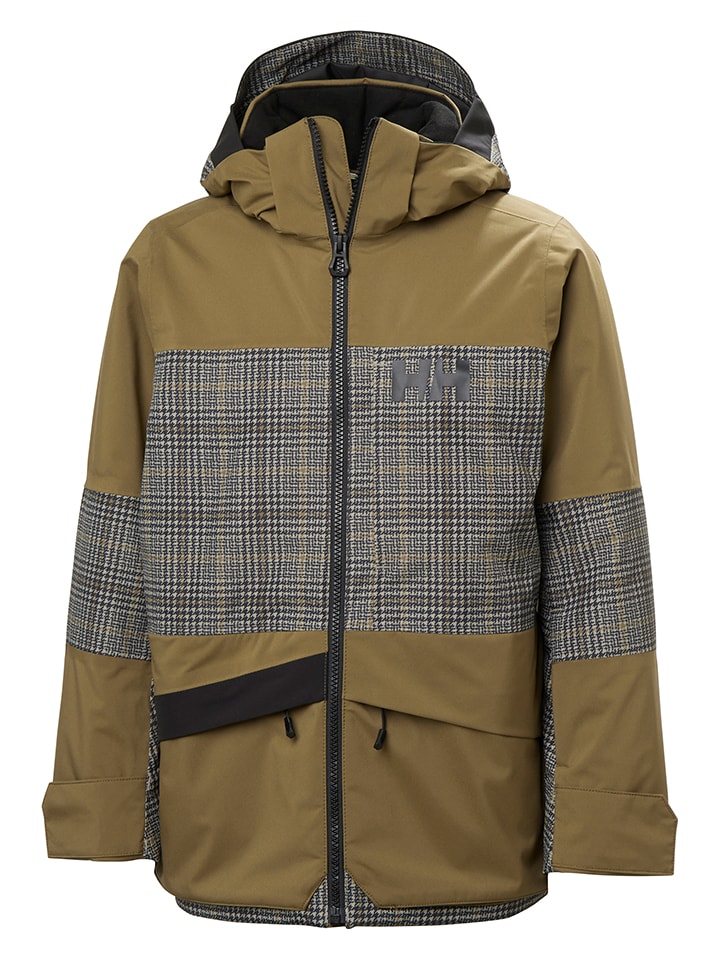 Ski-/ Snowboardjacke "Summit 2.0" in Khaki/ Grau