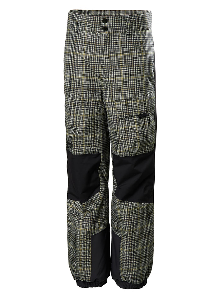 Spodnie narciarskie "Powder" w kolorze szaro-beżowo-czarnym