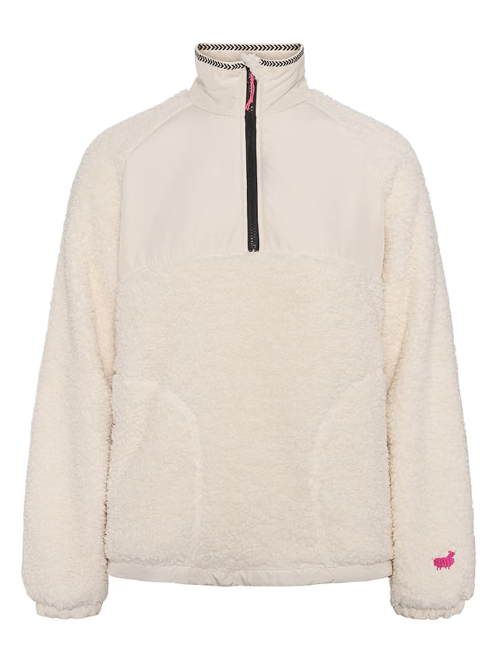Fleecepullover "Olivia" in Weiß