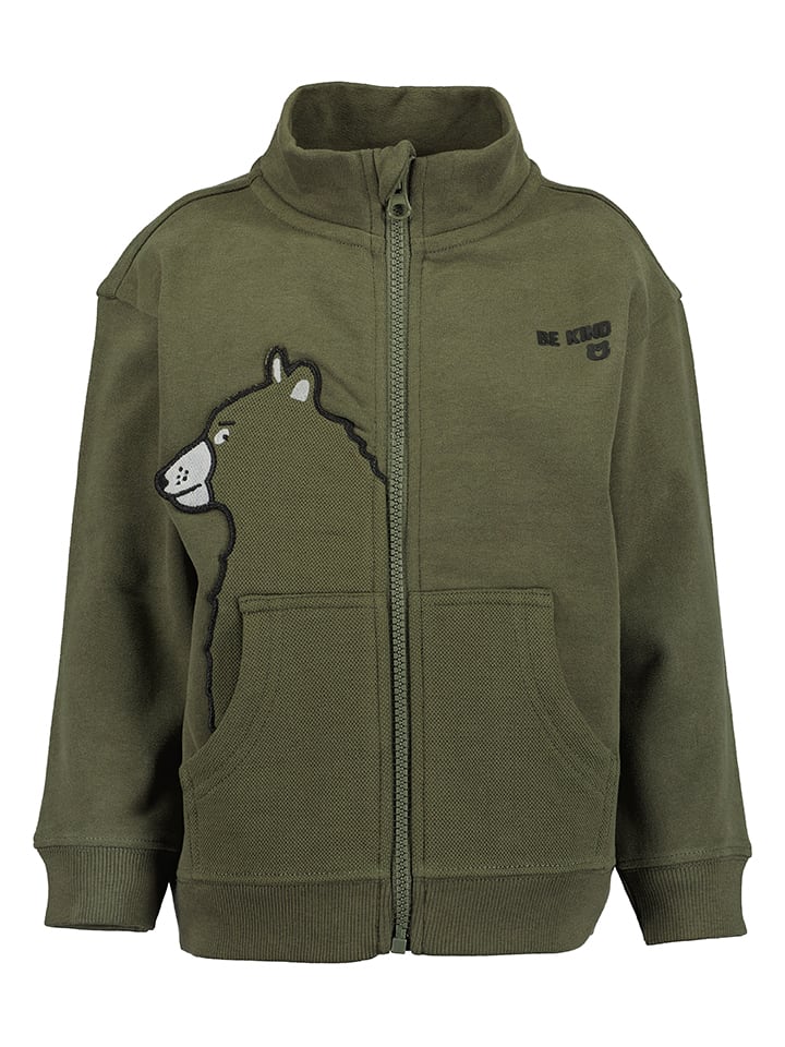 Sweatjacke in Khaki