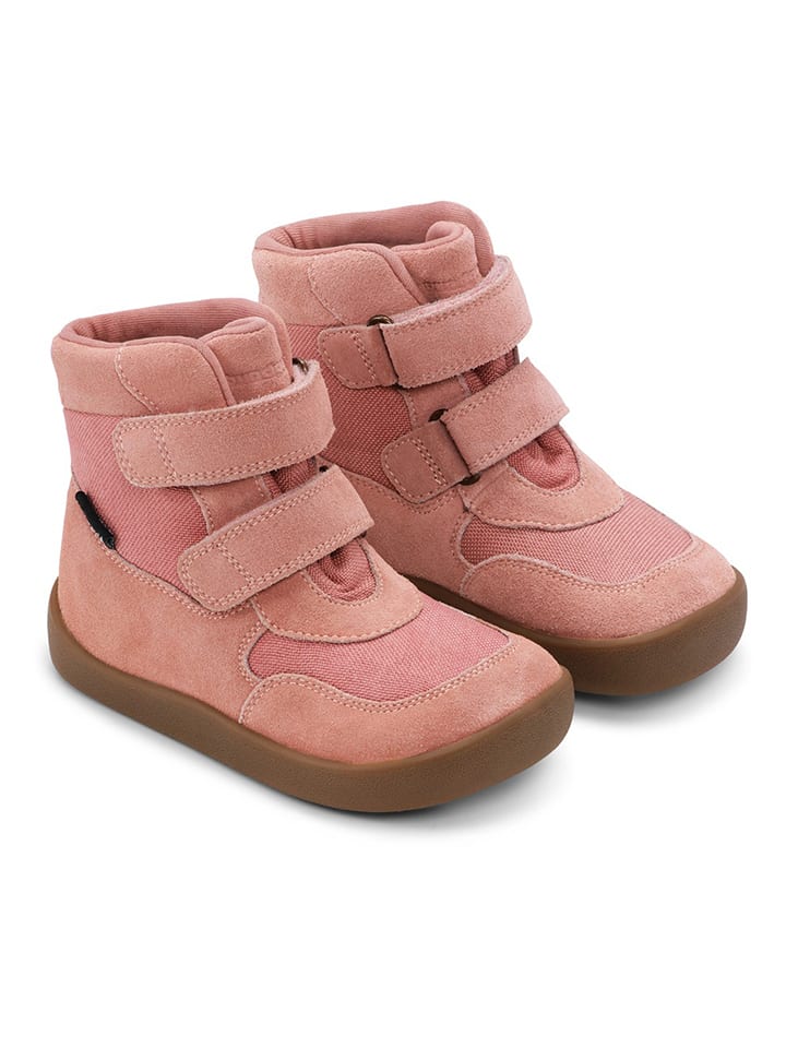 Leren boots "Bobbie" lichtroze