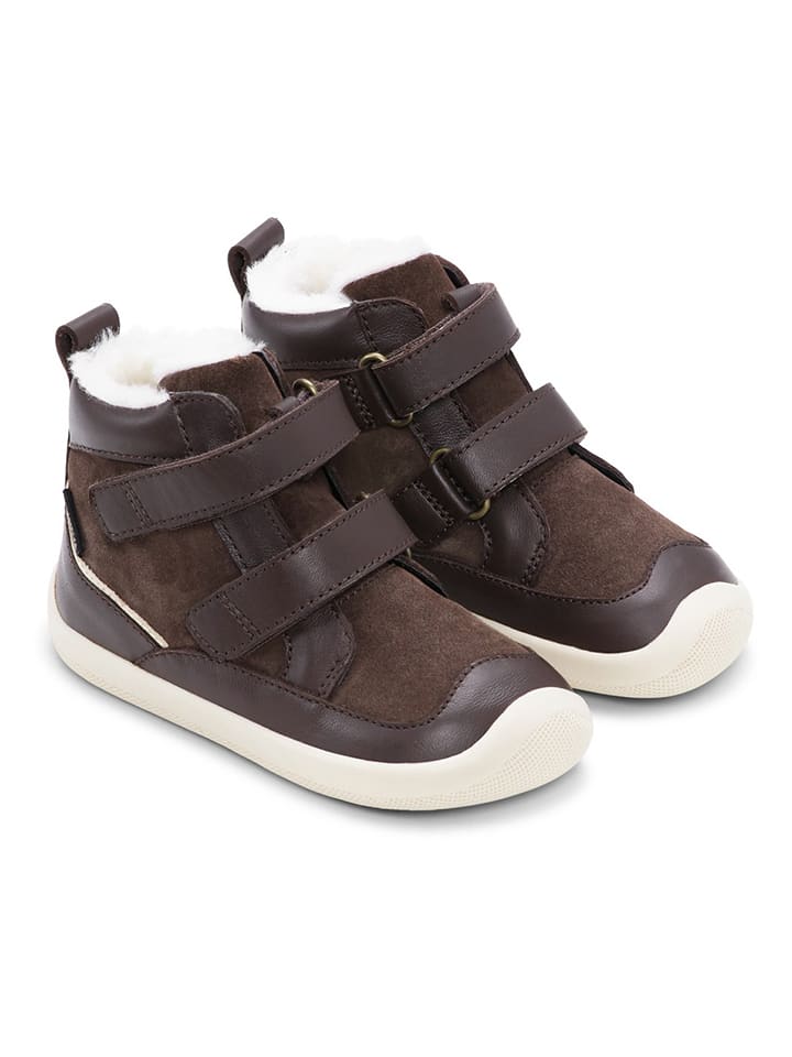 Leder-Winterboots "Marley" in Braun