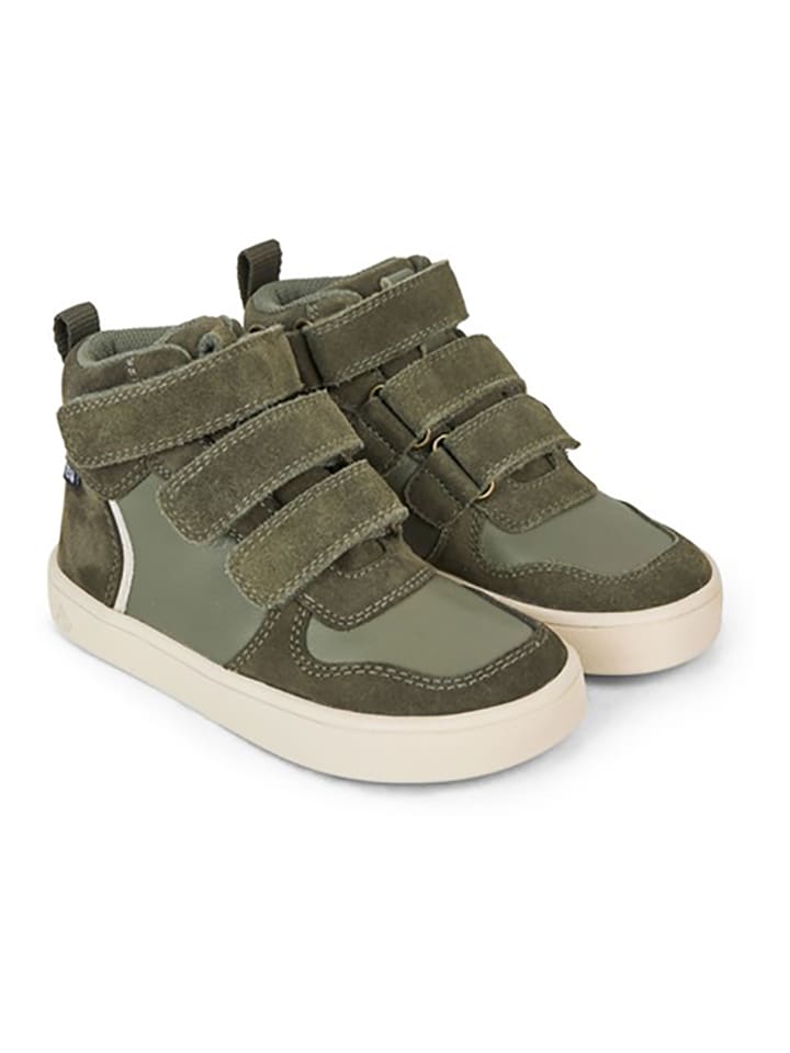 Leder-Sneakers "Nero" in Khaki