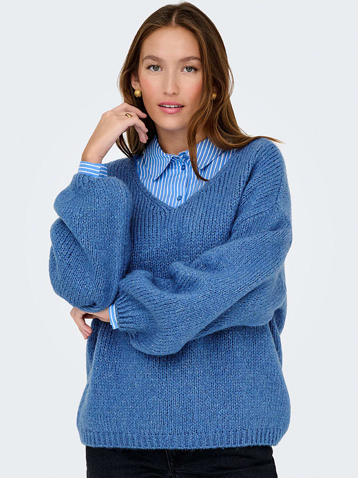 Sweter "Dydinea" w kolorze niebieskim