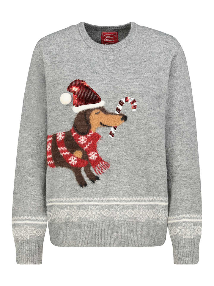 Sweter w kolorze szarym