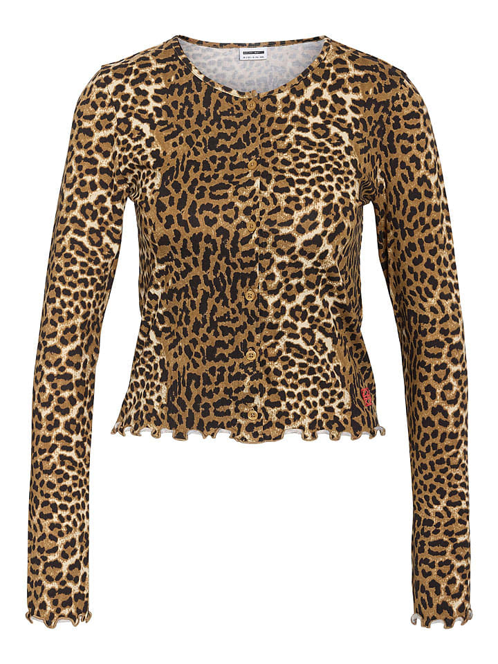 Cardigan "Molly" in Camel/ Schwarz