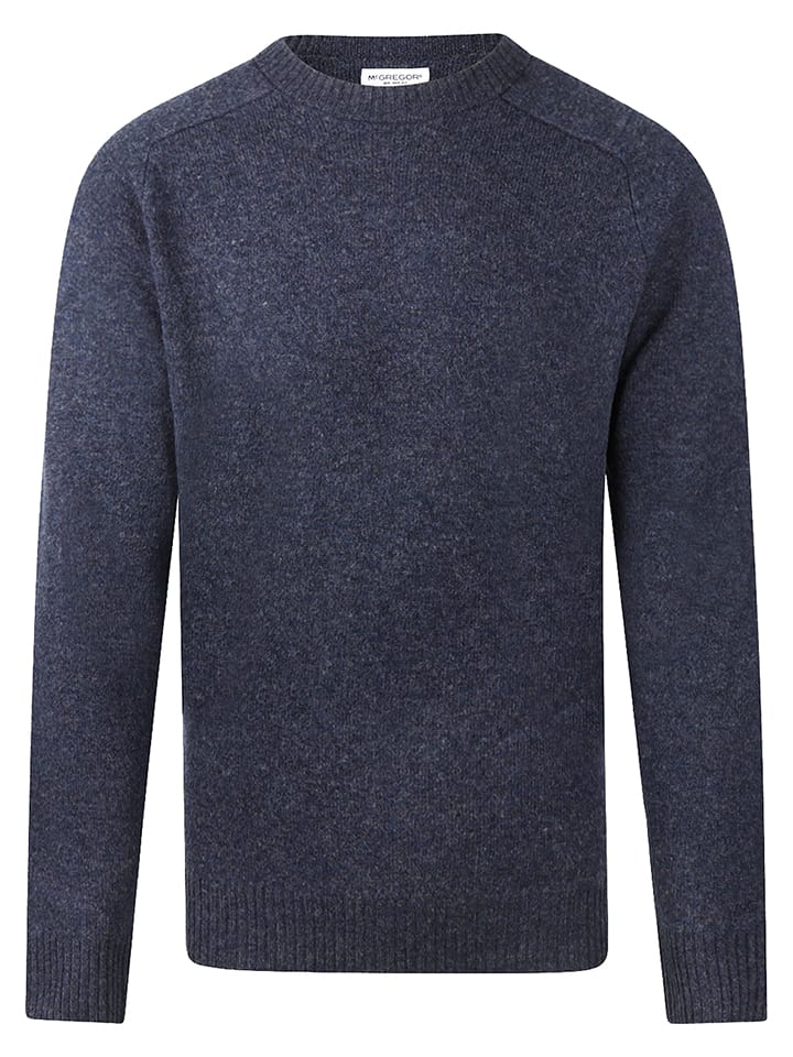 Wollpullover in Dunkelblau